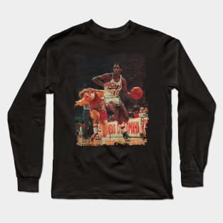 Damn, Looks Like Nate Archibald Had That Defender on Skates! Long Sleeve T-Shirt